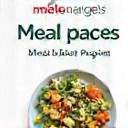 Icona di un piano alimentare con verdure e un piatto